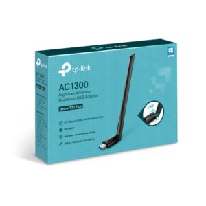 Placa WiFi USB 3.0 TP-Link Archer T3U Plus Dual-Band Alta Ganancia