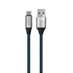 Cable de Datos Micro USB Mallado Ficha Reforzada 1M