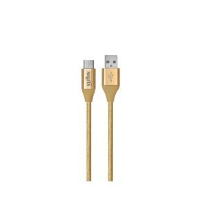 Cable USB de carga y transferencia de datos NISUTA Lightning (dorado)