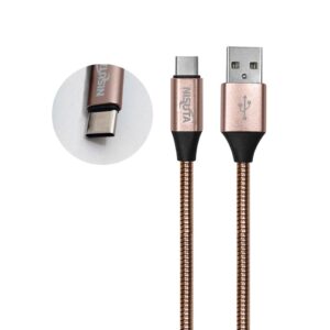CABLE USB A TIPO C - NISUTA (MALLA METAL)