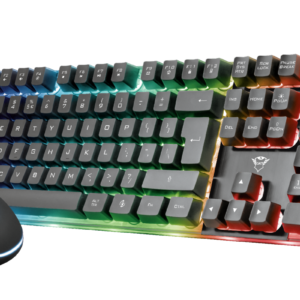 COMBO TECLADO Y MOUSE GAMING TRUST AZOR ILUMINADO RGB